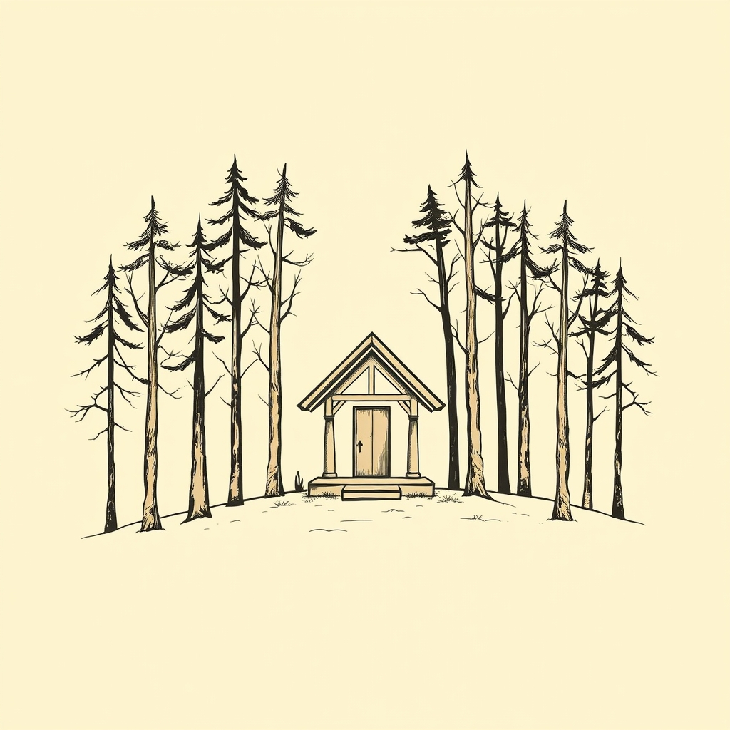 ermitage en forêt