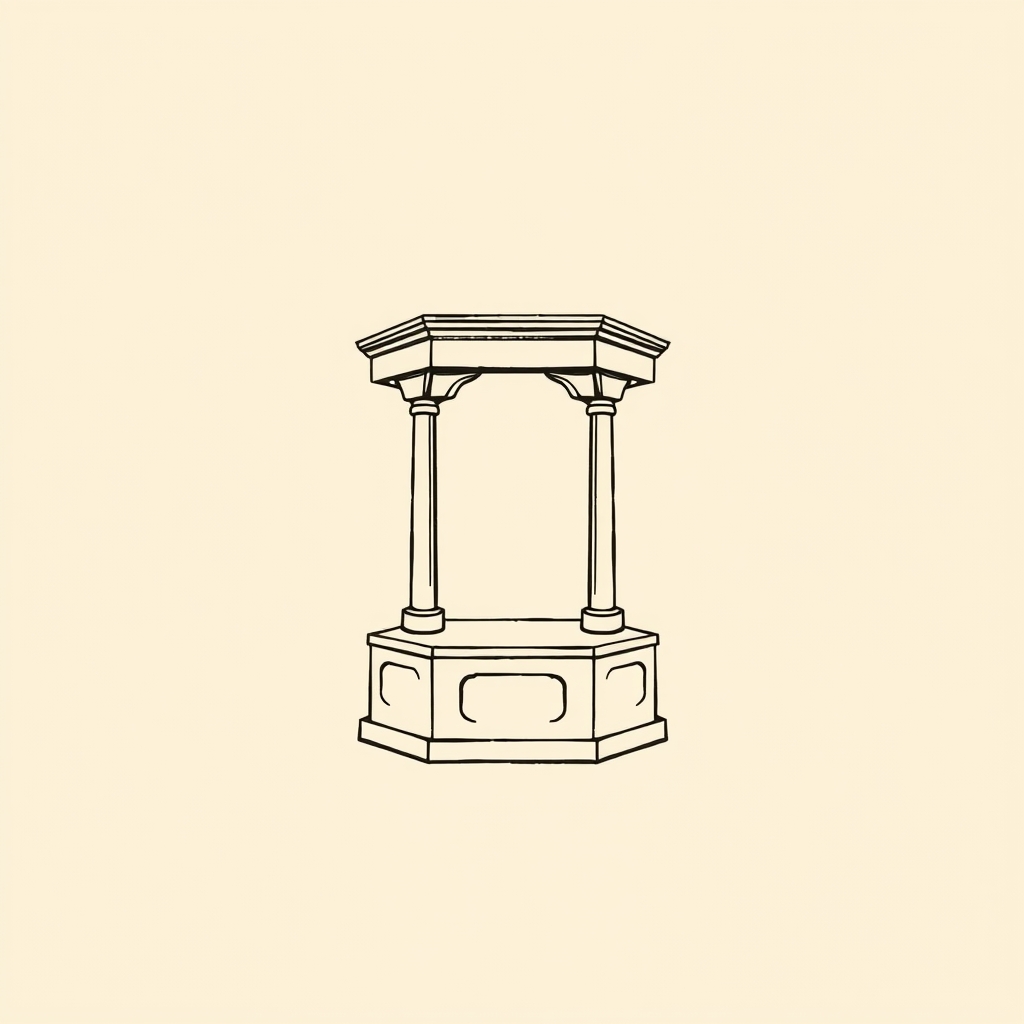 hexagonal pulpit