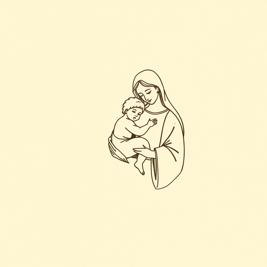 holding the infant Jesus