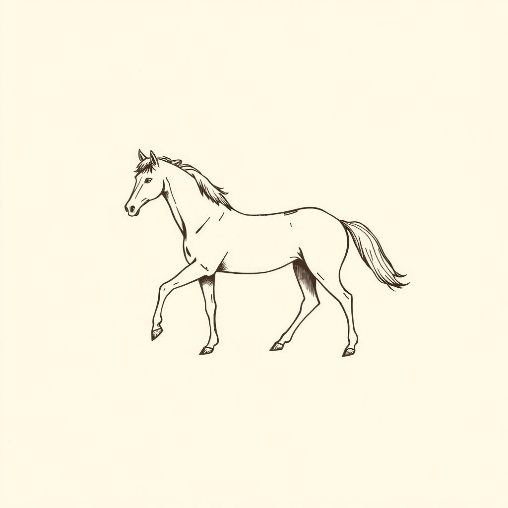 caballo (alusión a su caída)