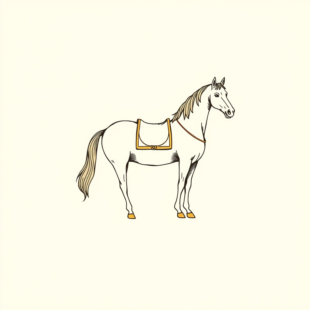 caballo (representación como conde)