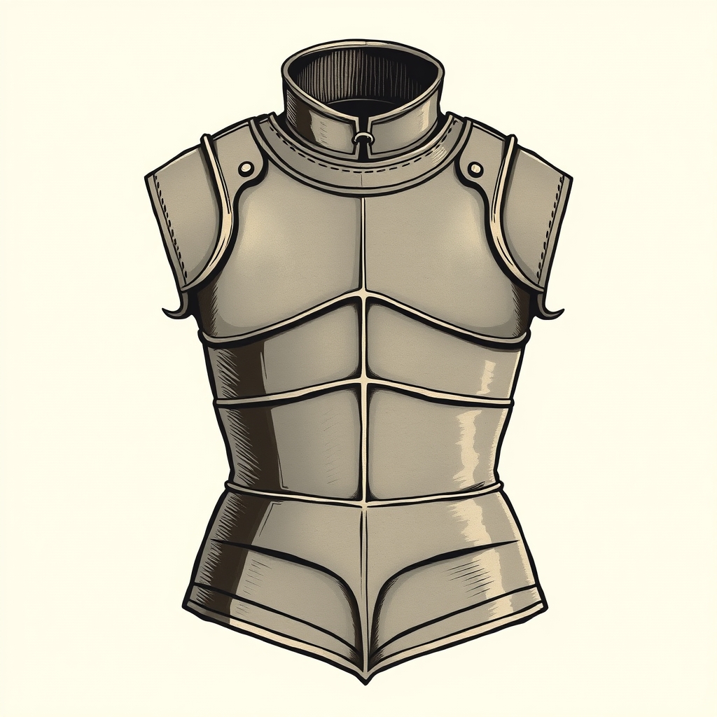 cuirasse de fer sur la chair