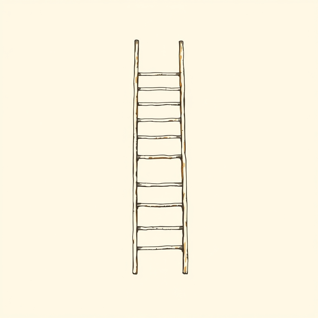 échelle à trente degrés