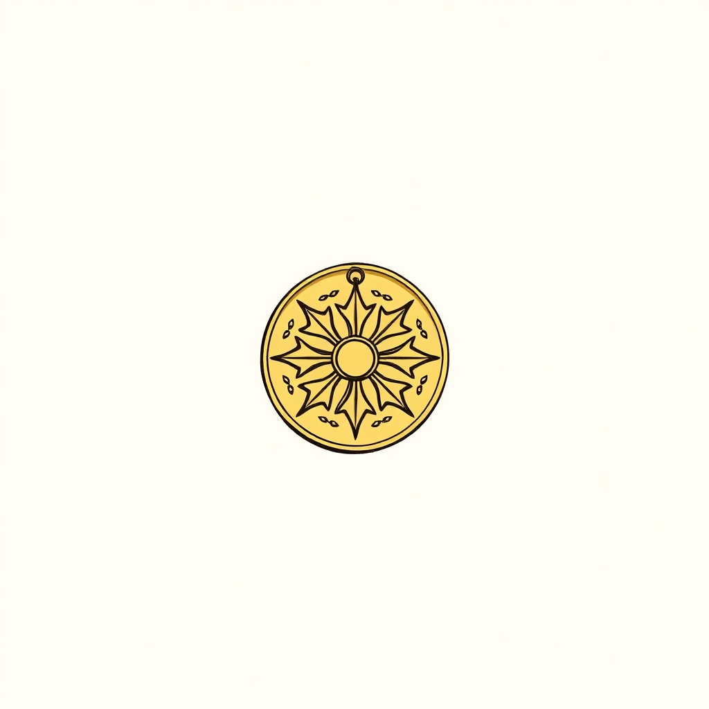 medal on the chest
