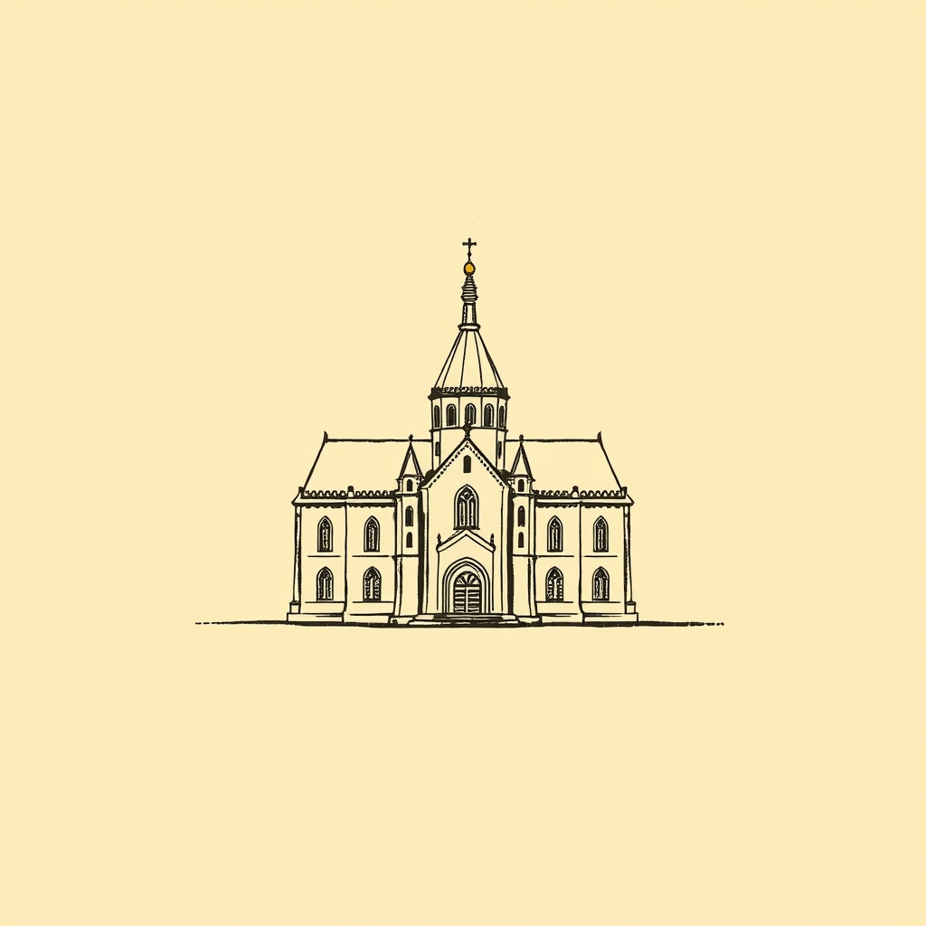 maquette d'église ou d'abbaye