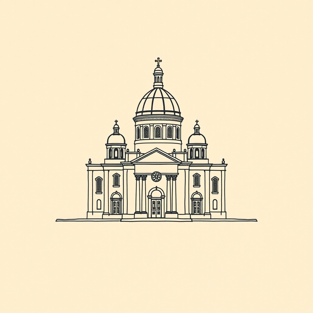 maquette d'église ou basilique