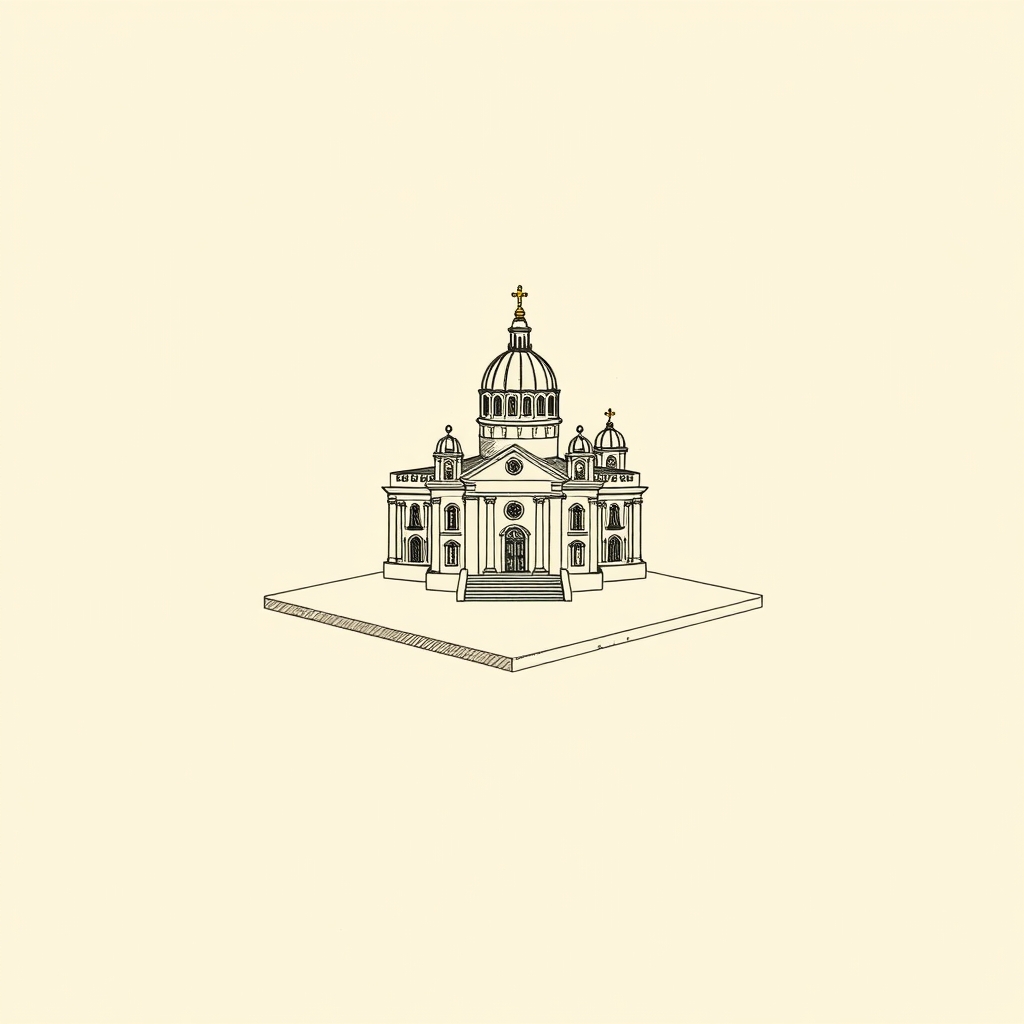 modellino di chiesa o cattedrale