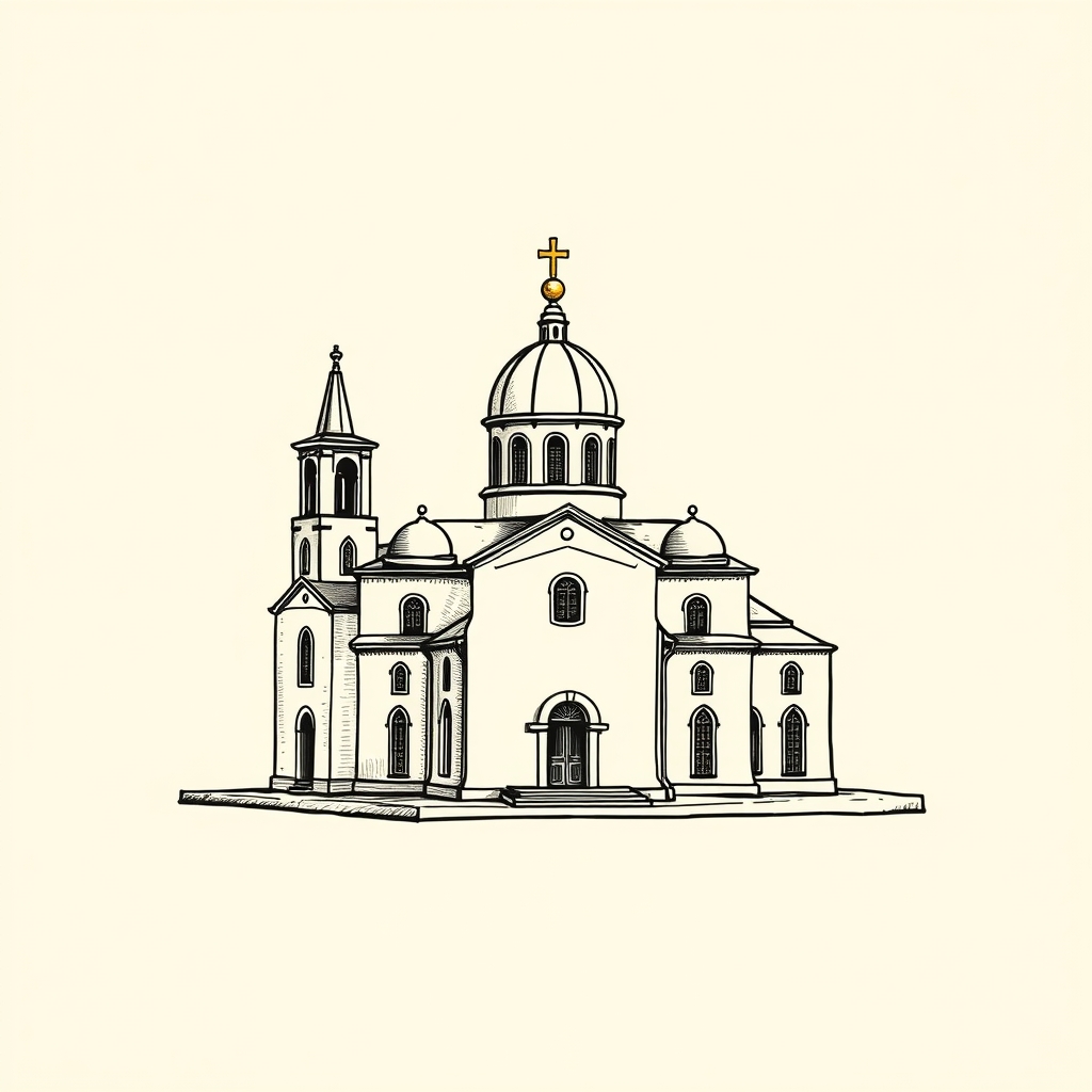 maquette d'église ou de monastère