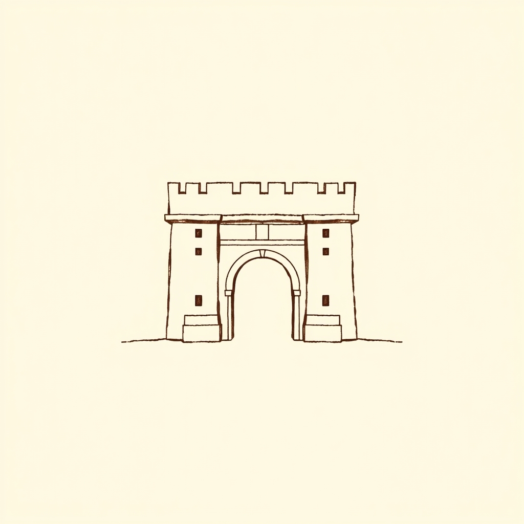model of a fortified gate
