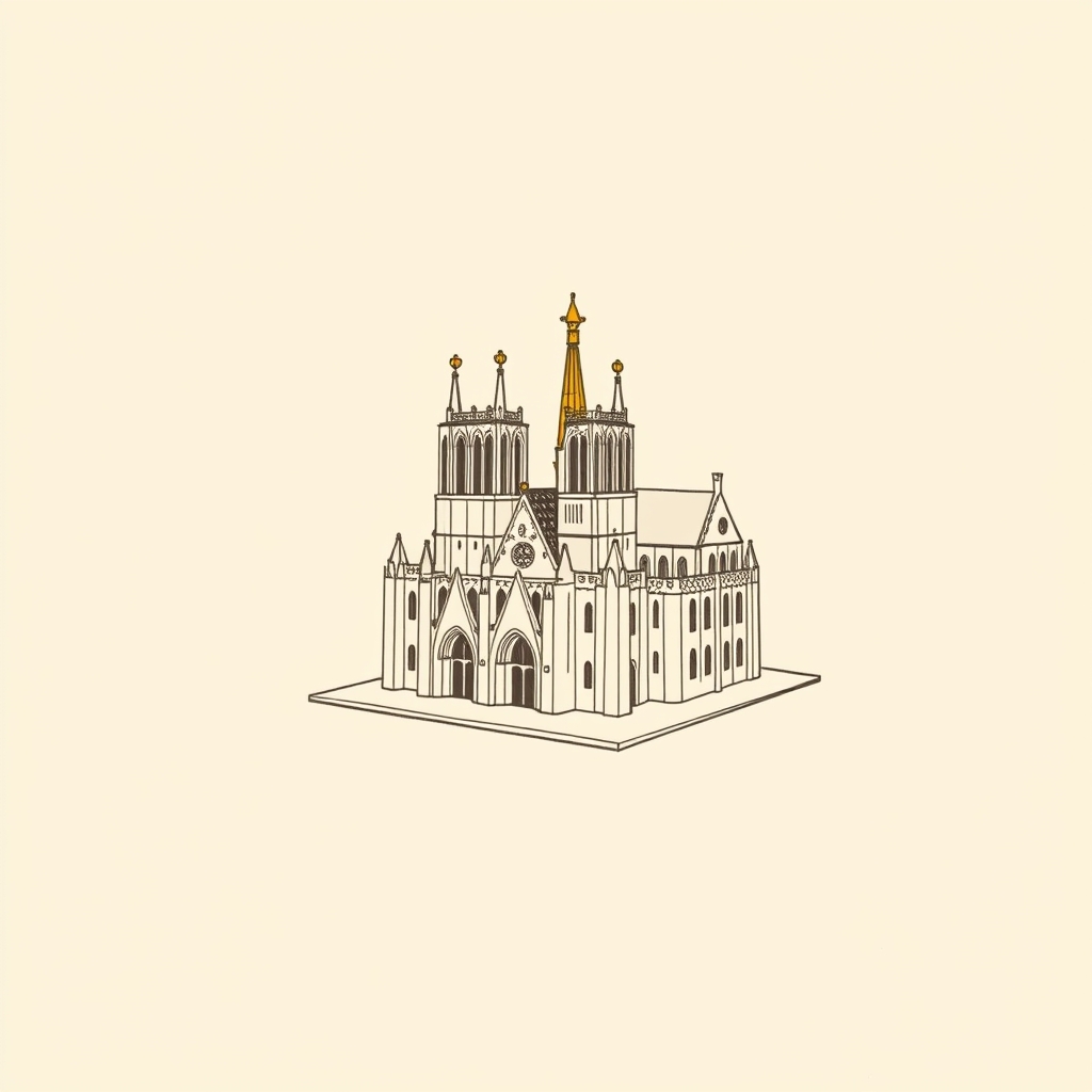 modellino della cattedrale di Chartres