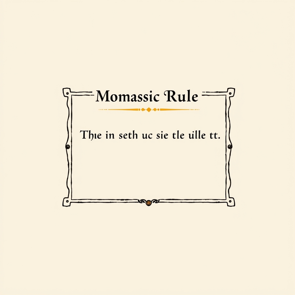règle monastique