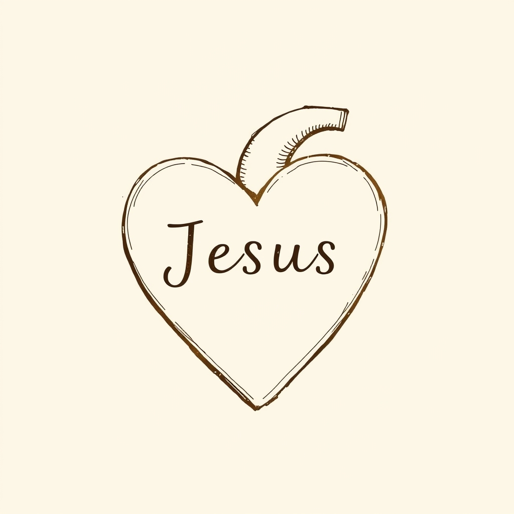 nombre de Jesús grabado en el corazón
