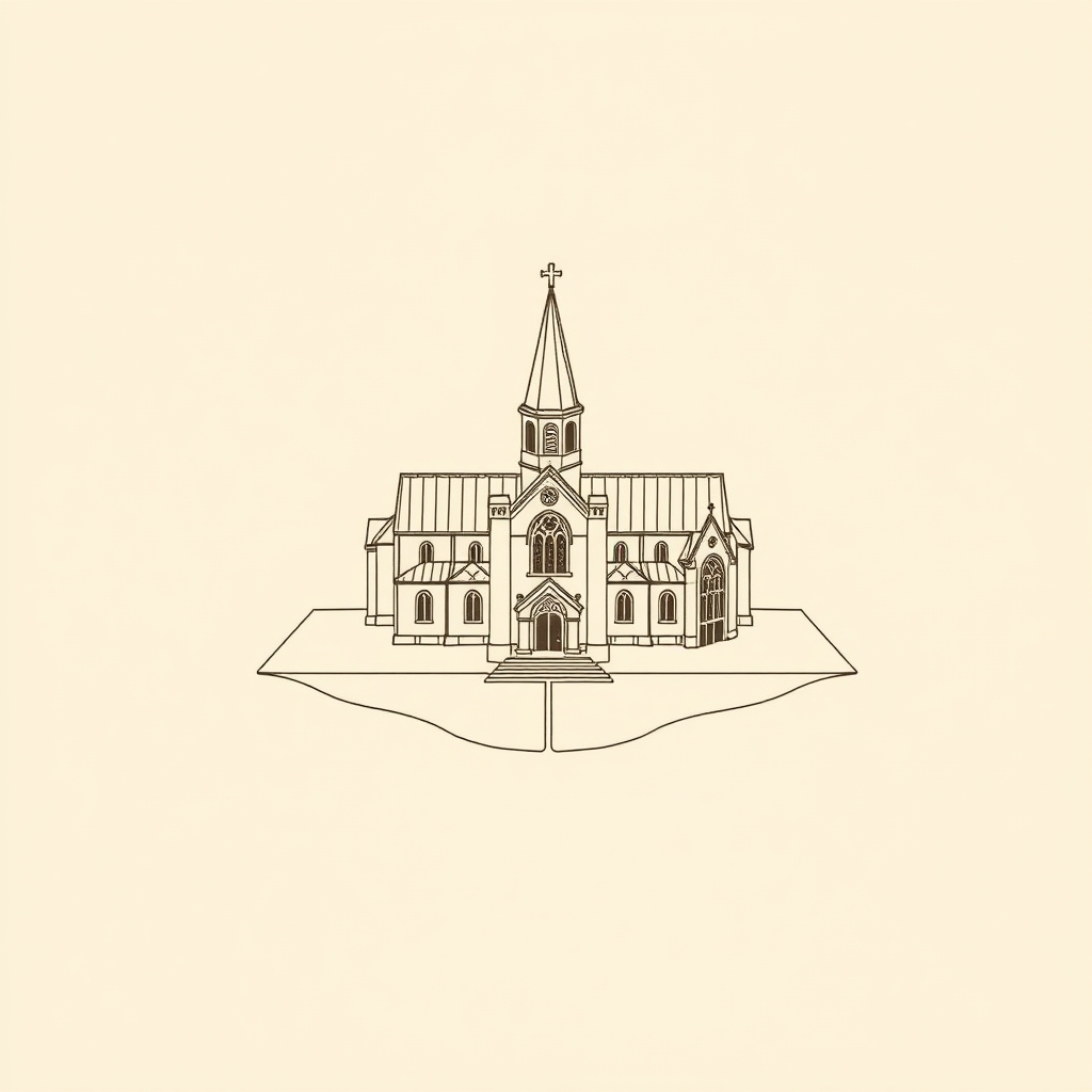 plan de l'église de Douvres