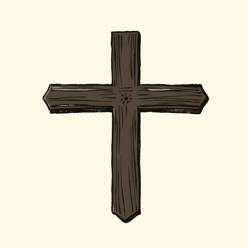 croix d'ébène précieuse