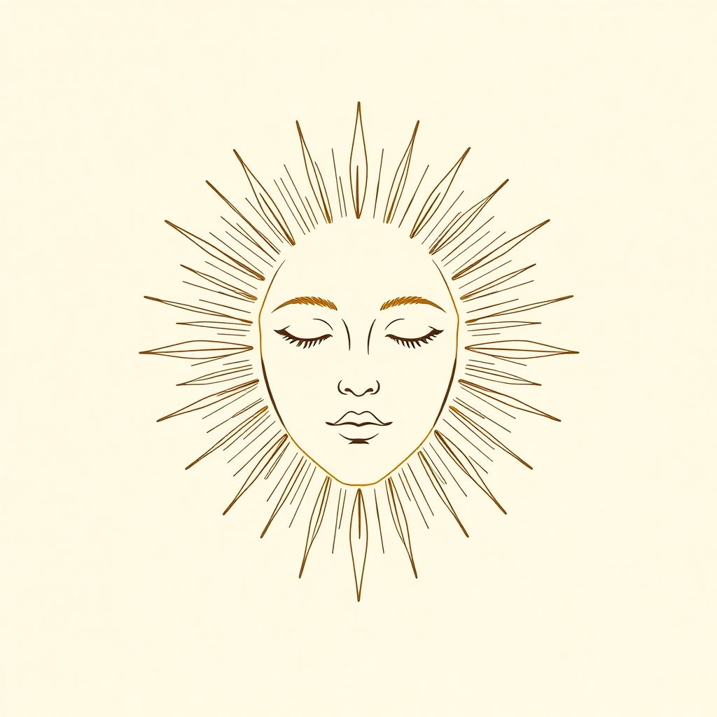 visage rayonnant