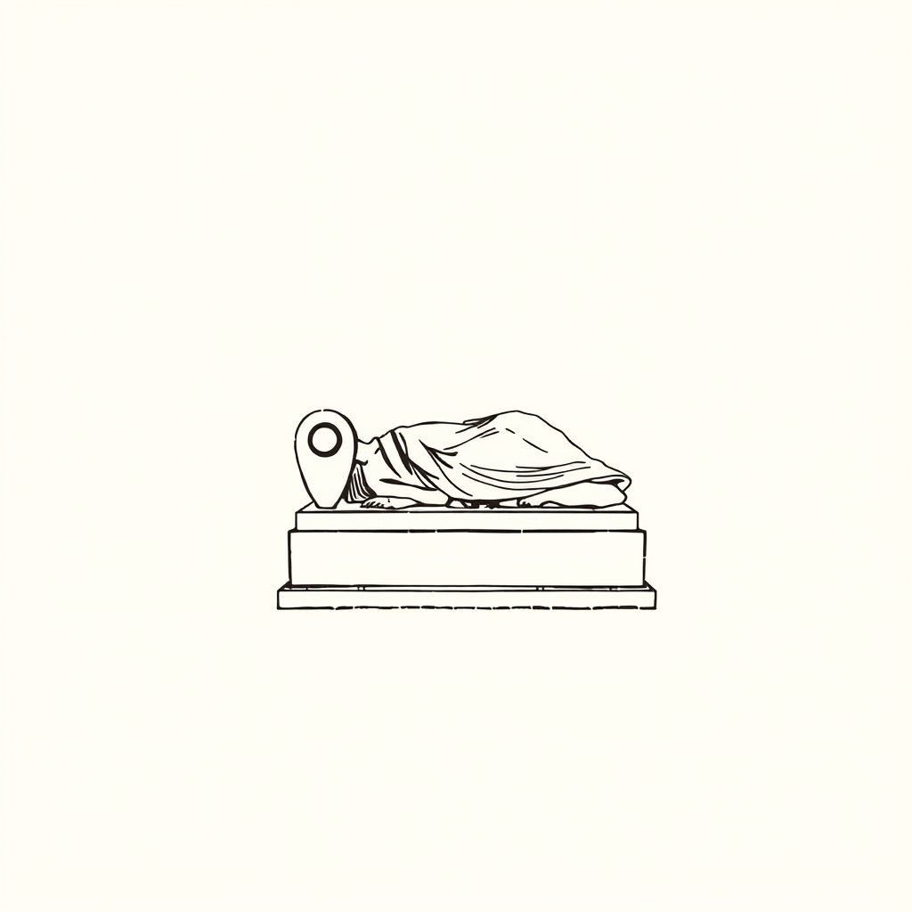 statue couchée