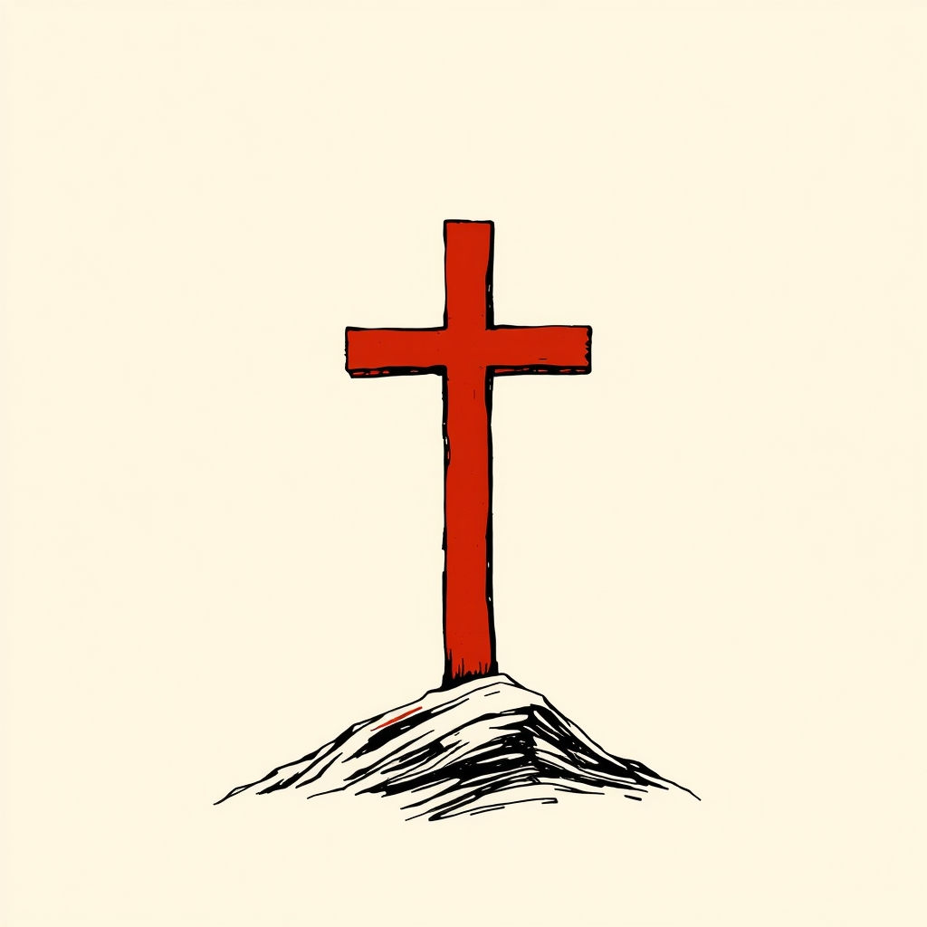 Croix rouge dans les airs (mention légendaire)