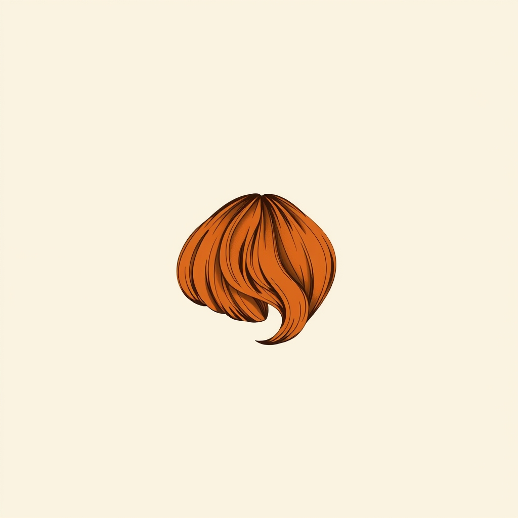 veste di pelo rossiccio