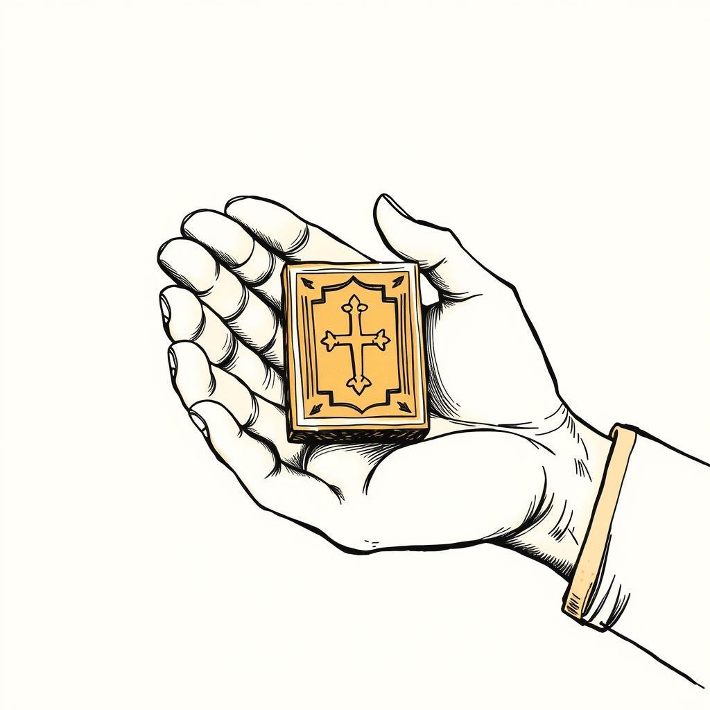 reliquary in hand