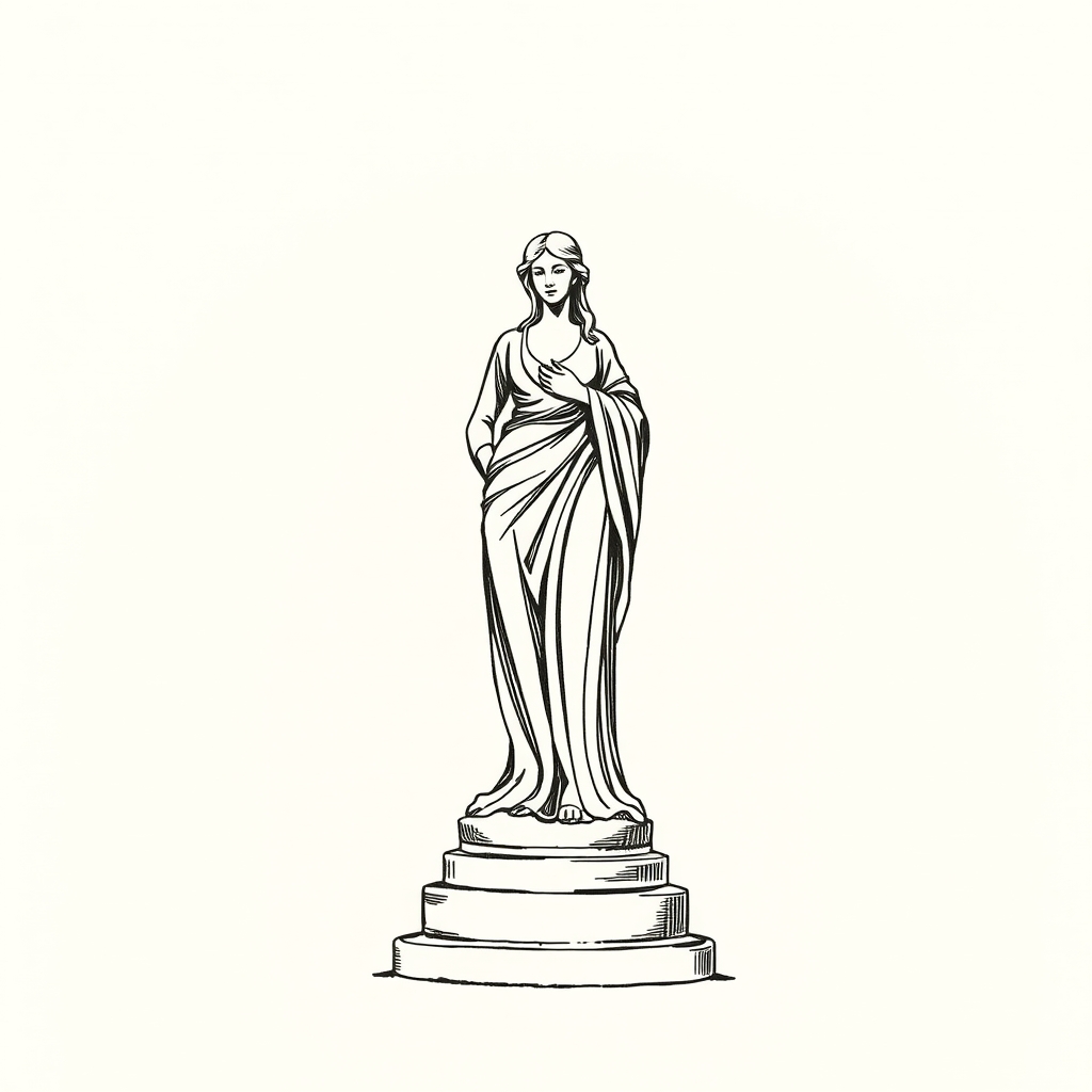 statue en argent repoussé