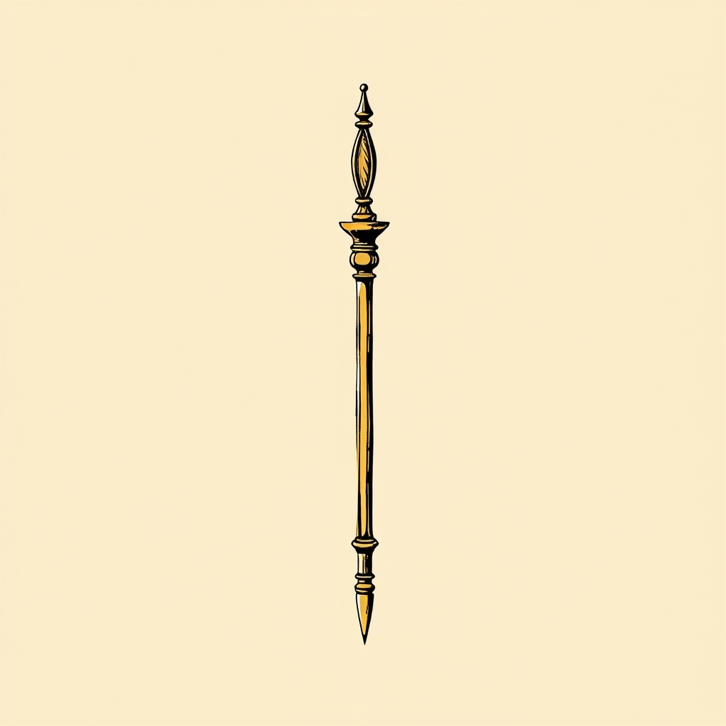 rod (scepter of authority)