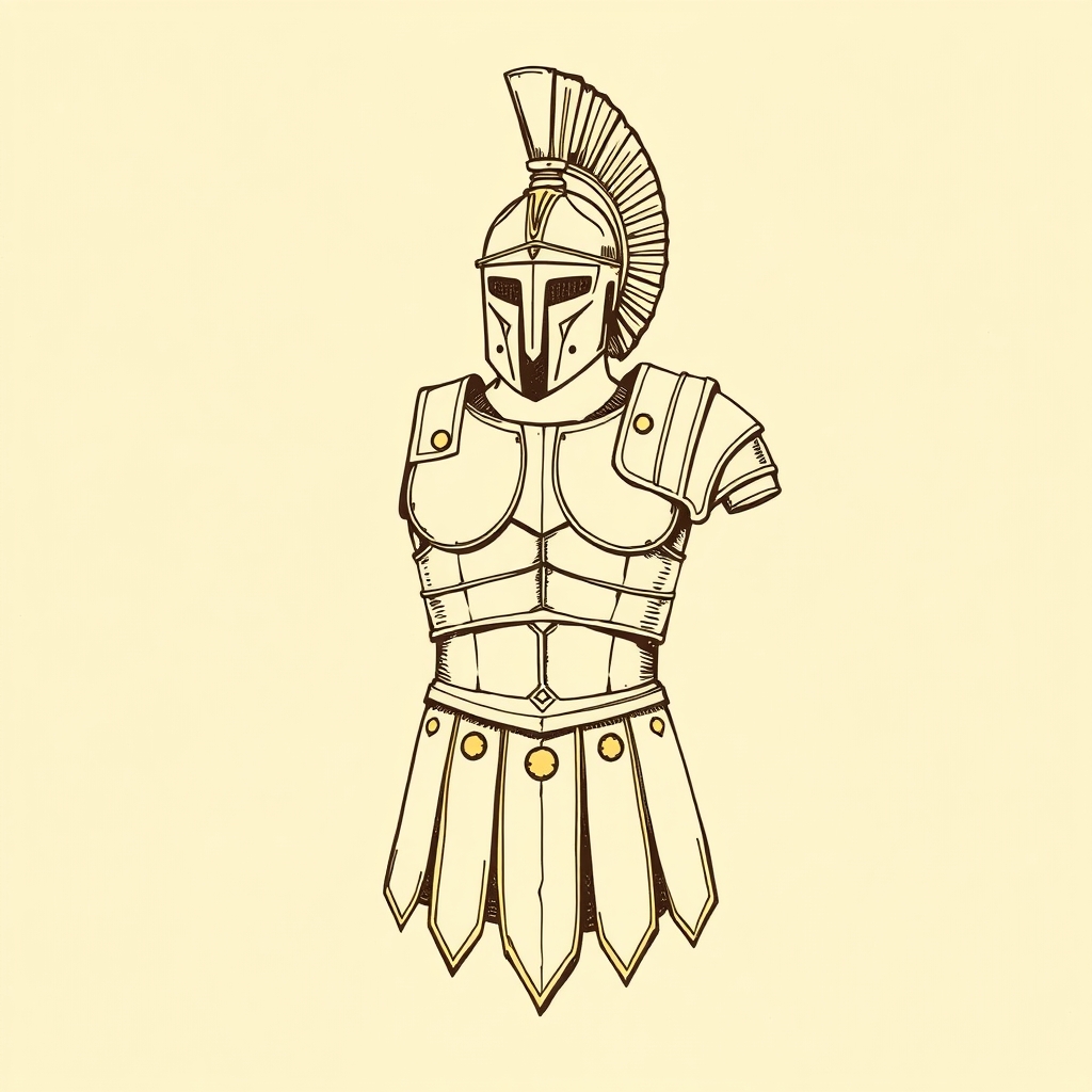 armure de soldat romain