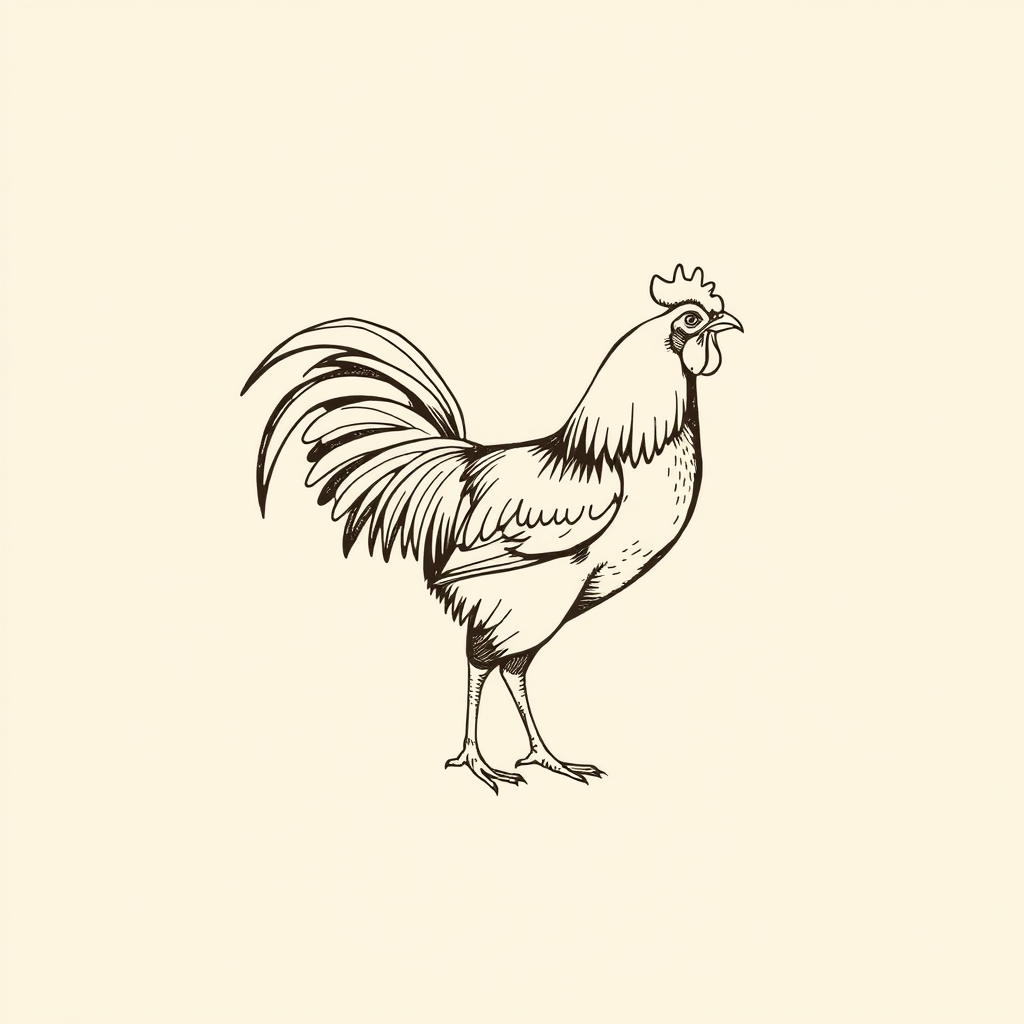 rooster (sometimes associated with his conversion)