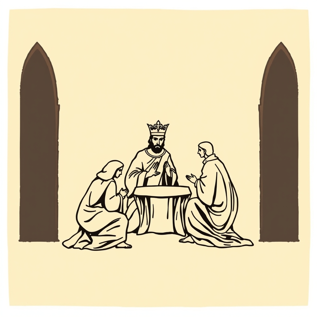 scène de confession de Clovis