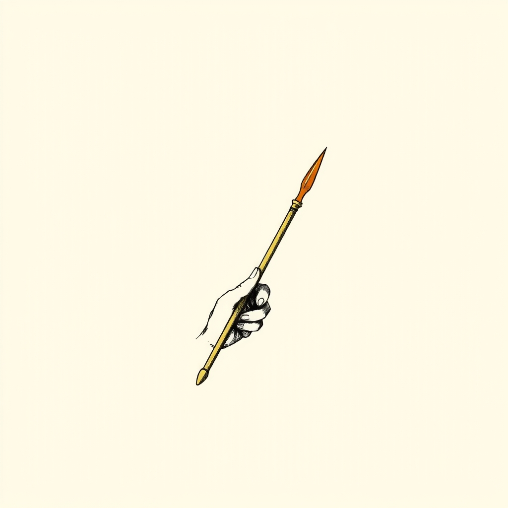 sceptre dans la main droite