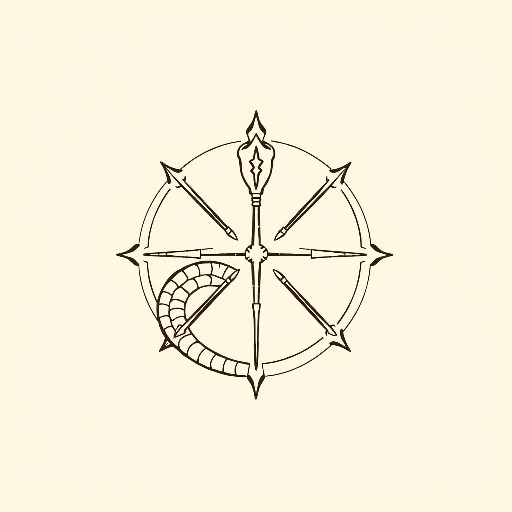 serpent autour du corps