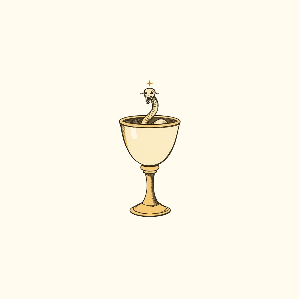 serpent sortant de la coupe