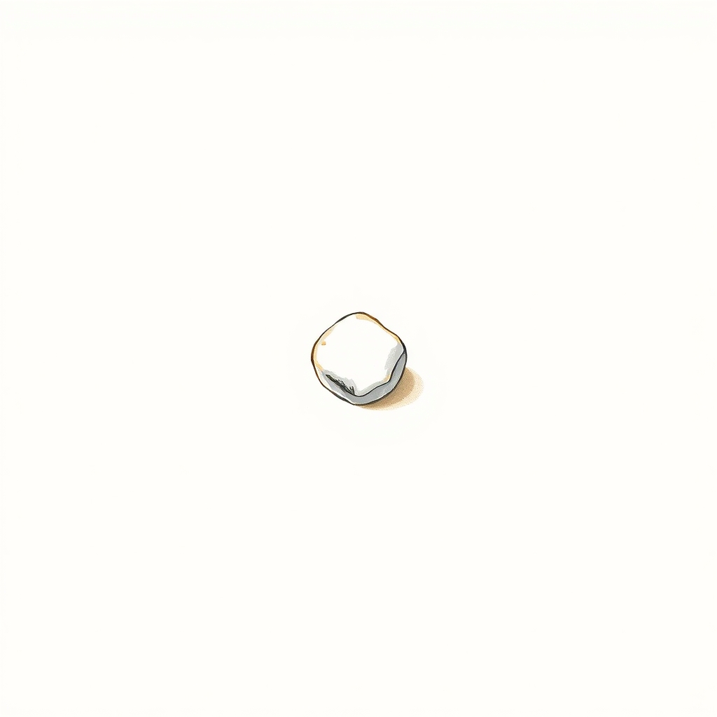 piedra blanca pequeña (anillo)