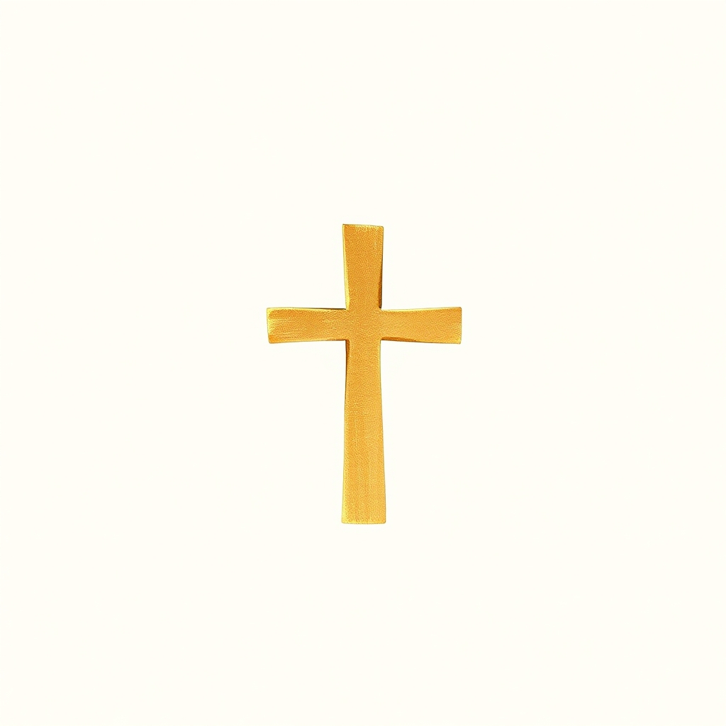 croce d'oro massiccio
