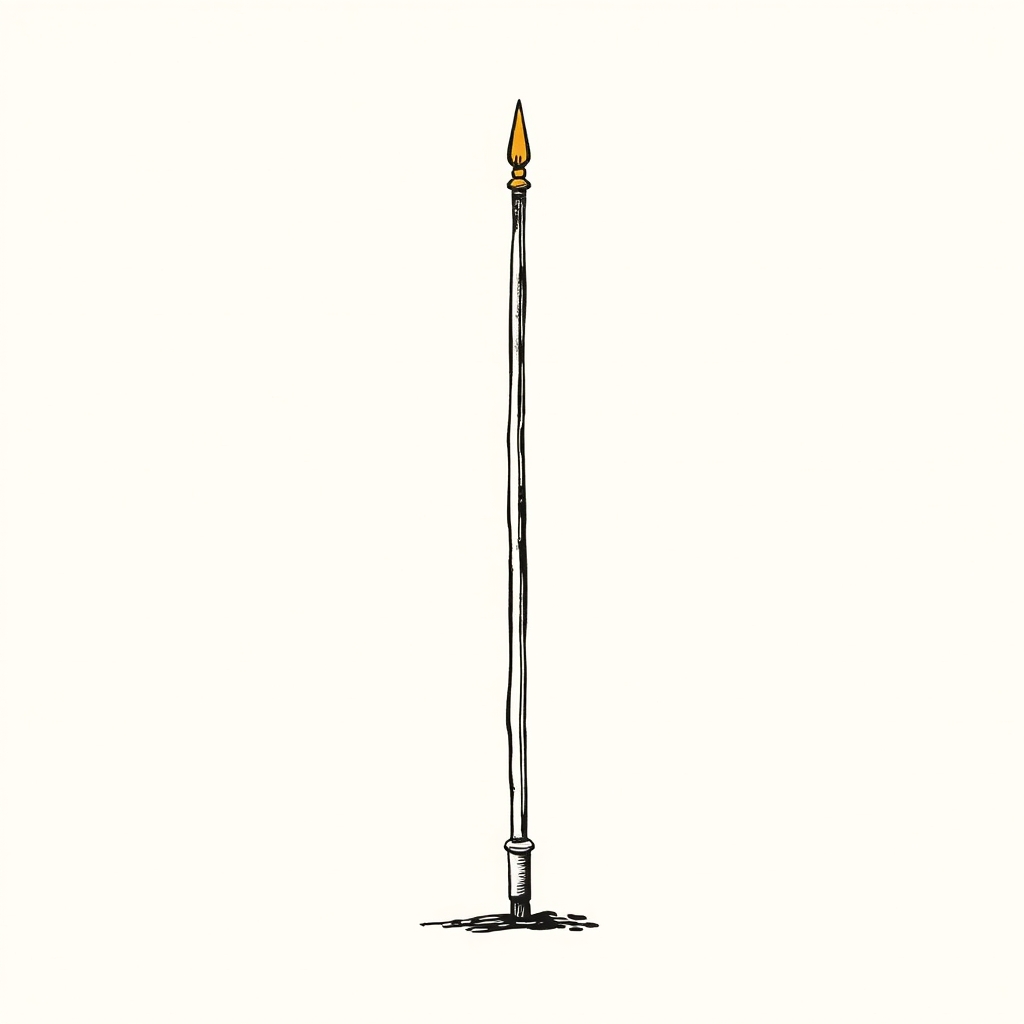 bâton servant de mât