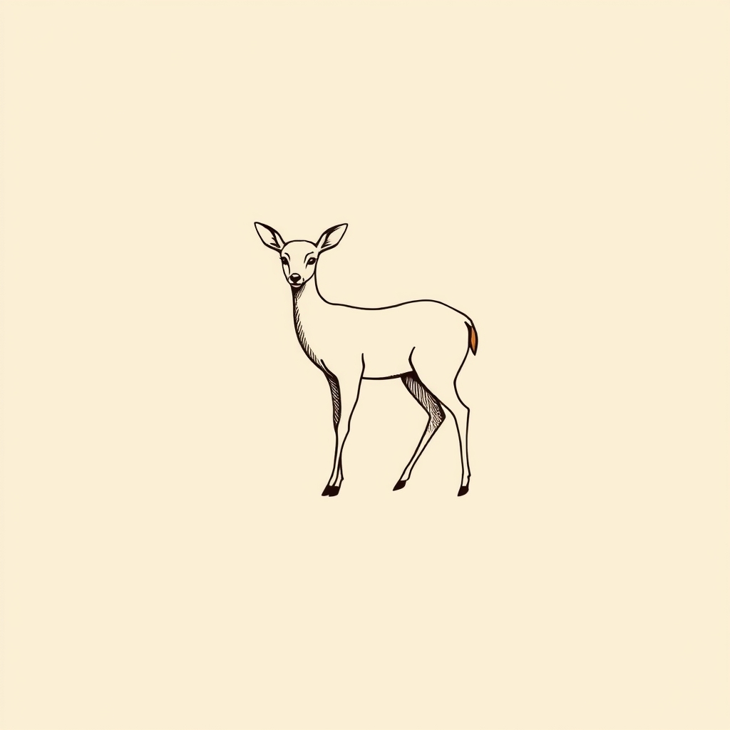 cerf et biche