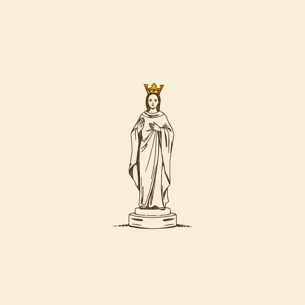 statue carried in procession