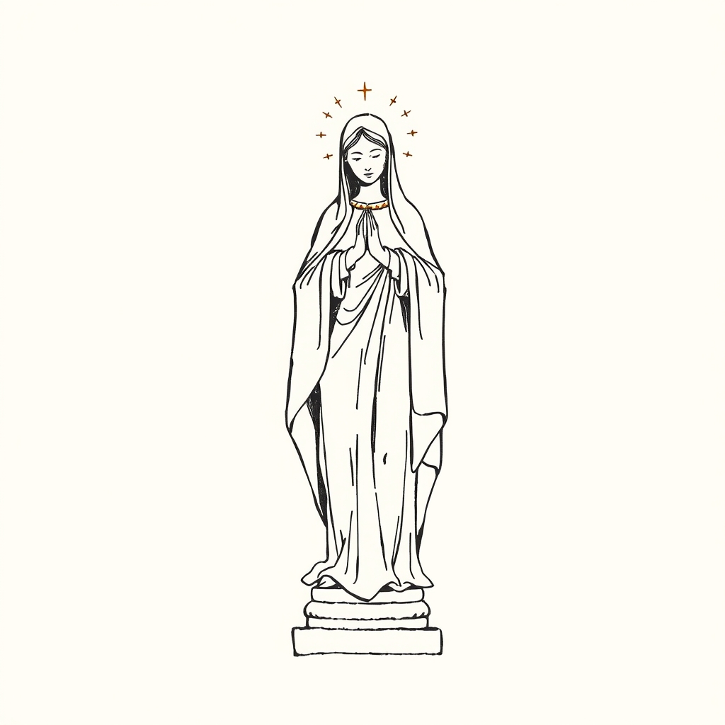 statue de la Vierge (type chartrain)