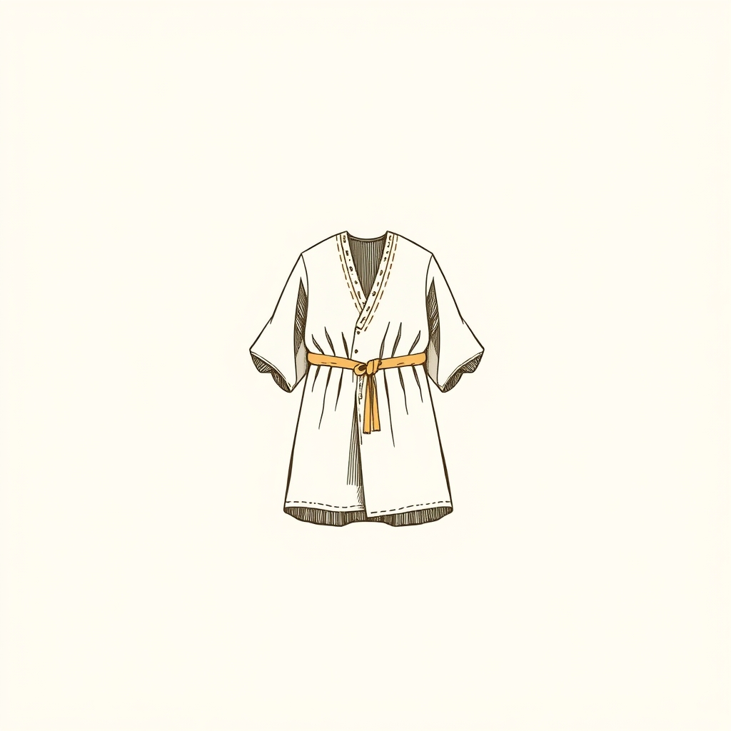 straw tunic