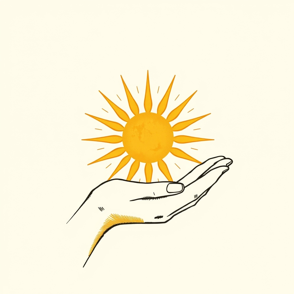 sun in hand