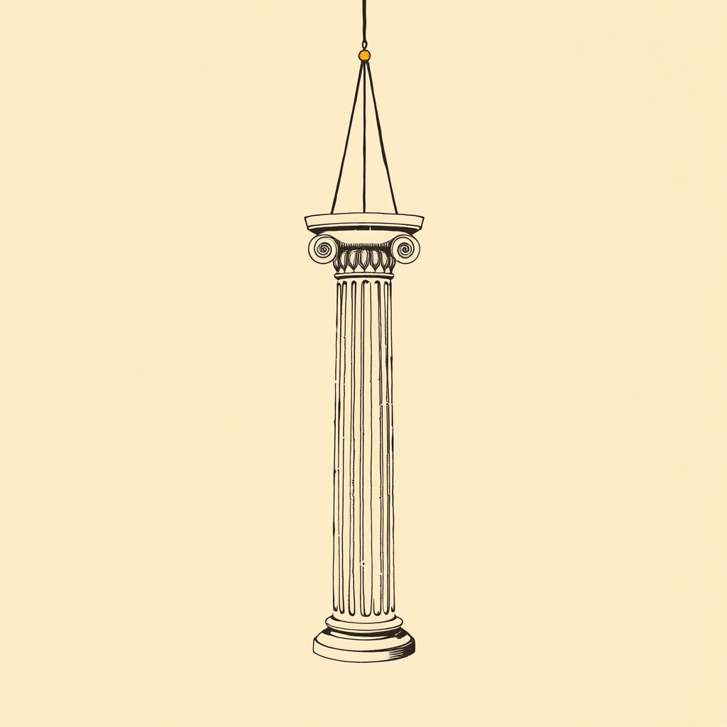 colonne suspendue