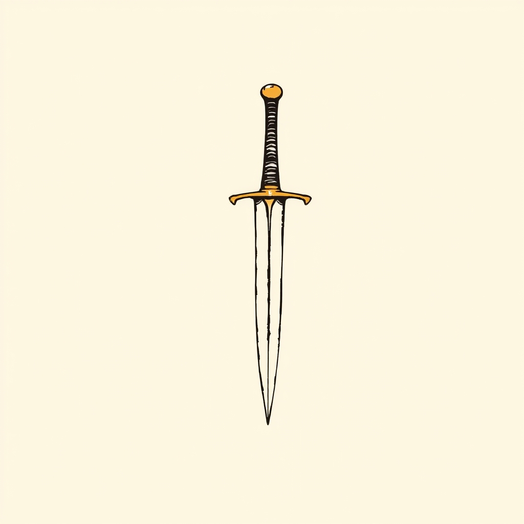 glaive dans la poitrine