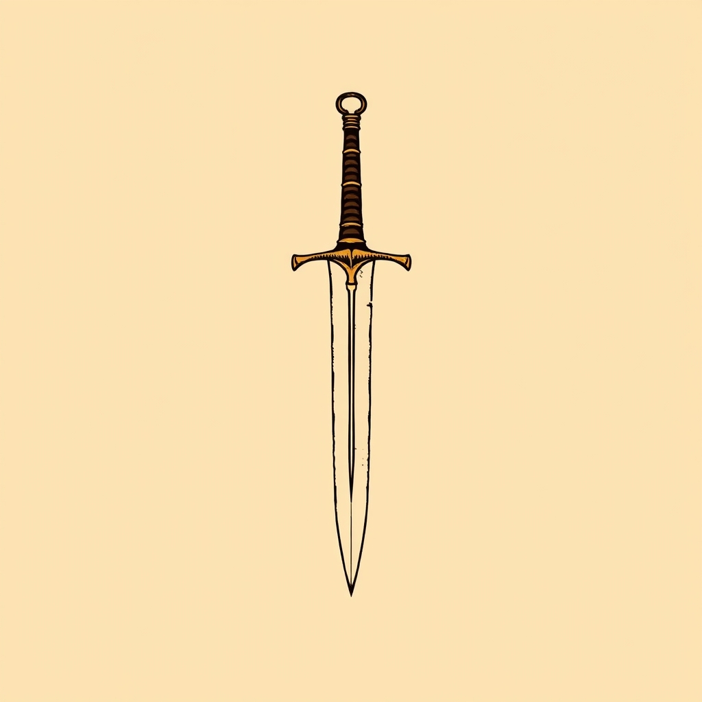 épée ou poignard (instrument du martyre)