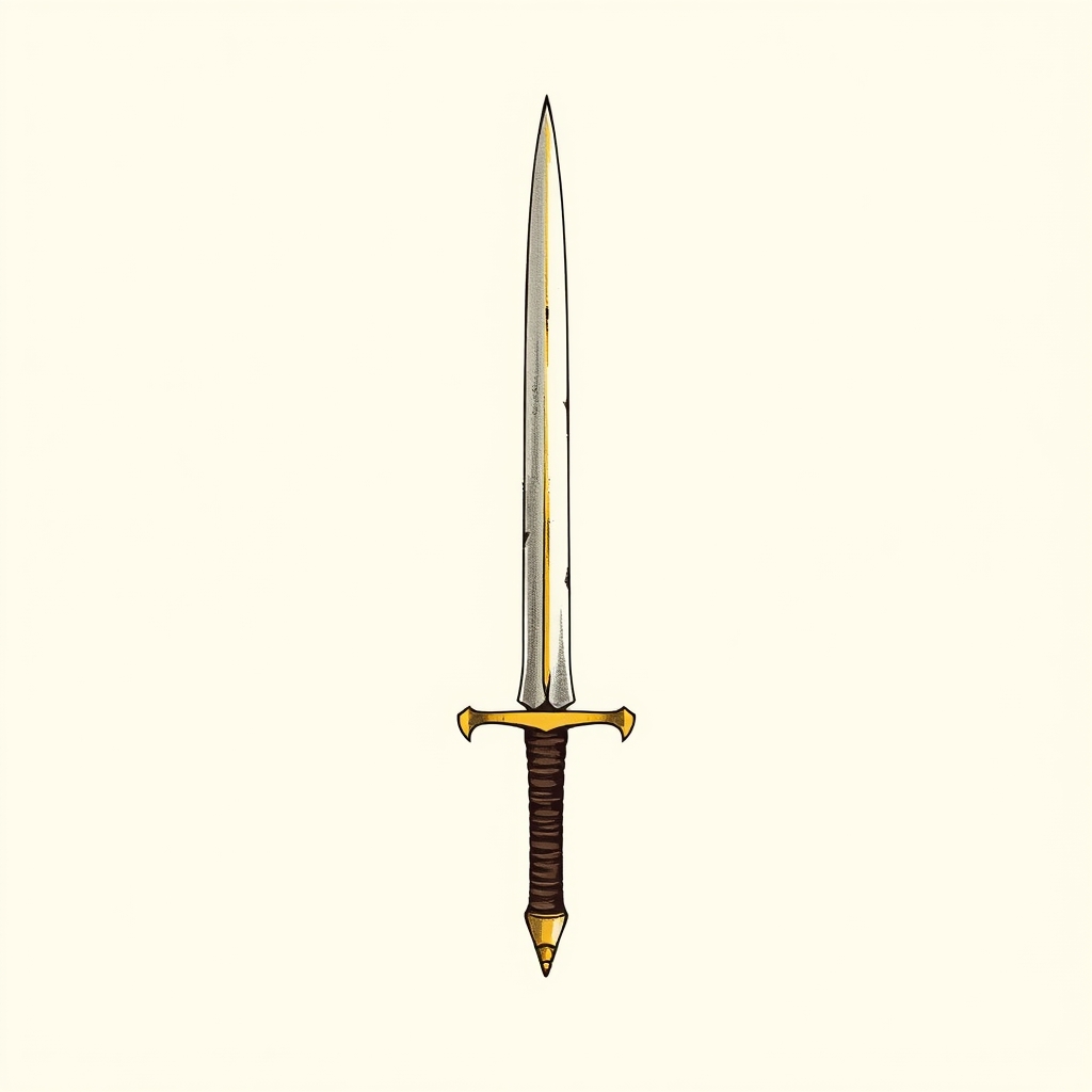 épée (parfois)