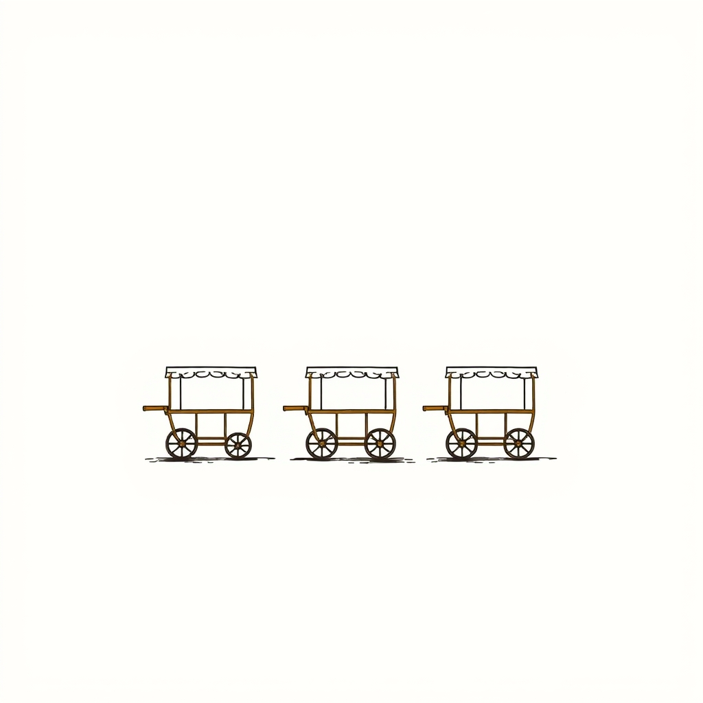 trois charrettes