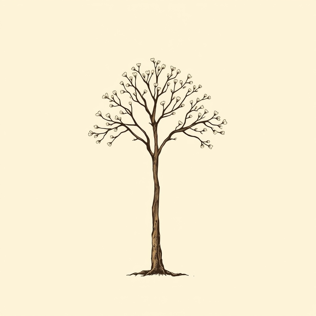 arbre (bâton fleuri)