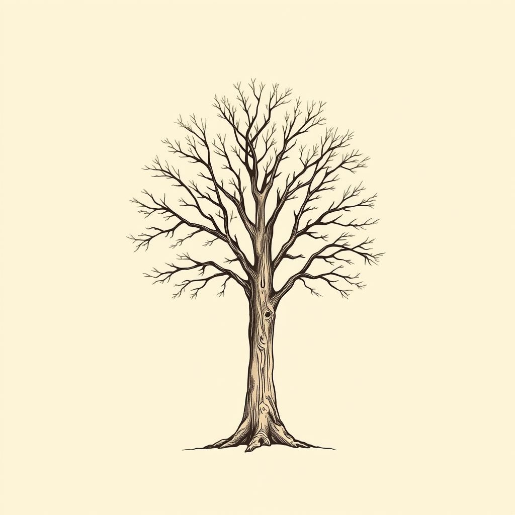 tree trunk (oak)