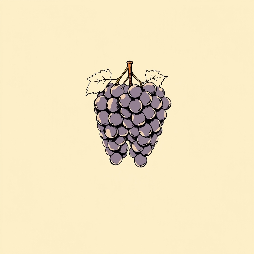 deux grappes de raisin