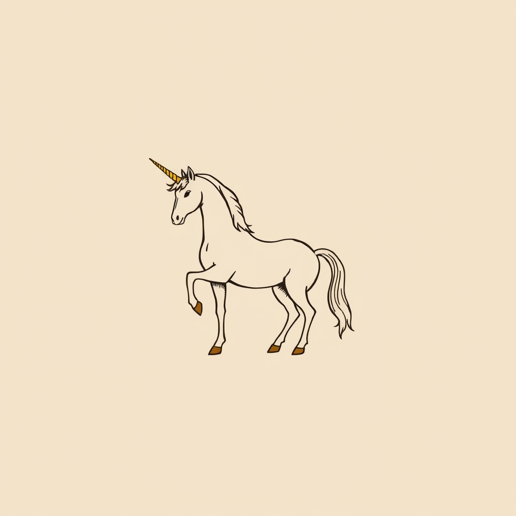 unicorni ai suoi piedi