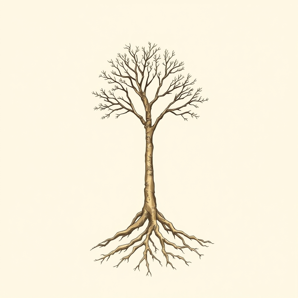 uprooted tree