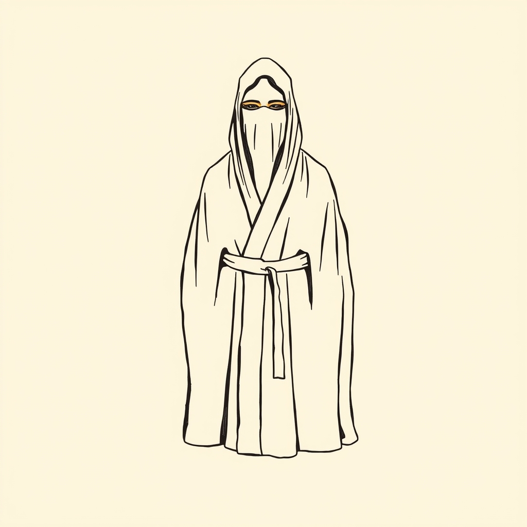 robe couvrant le visage